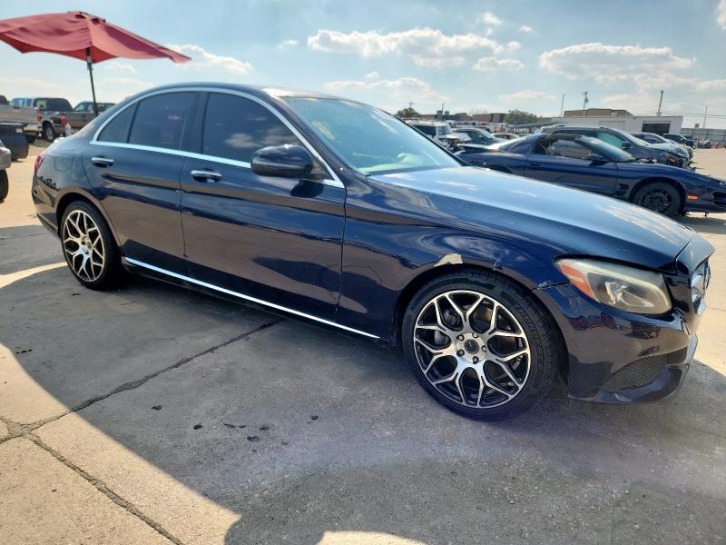 55SWF4JB4GU160764 - 2016 MERCEDES-BENZ C 300 BLUE photo 4