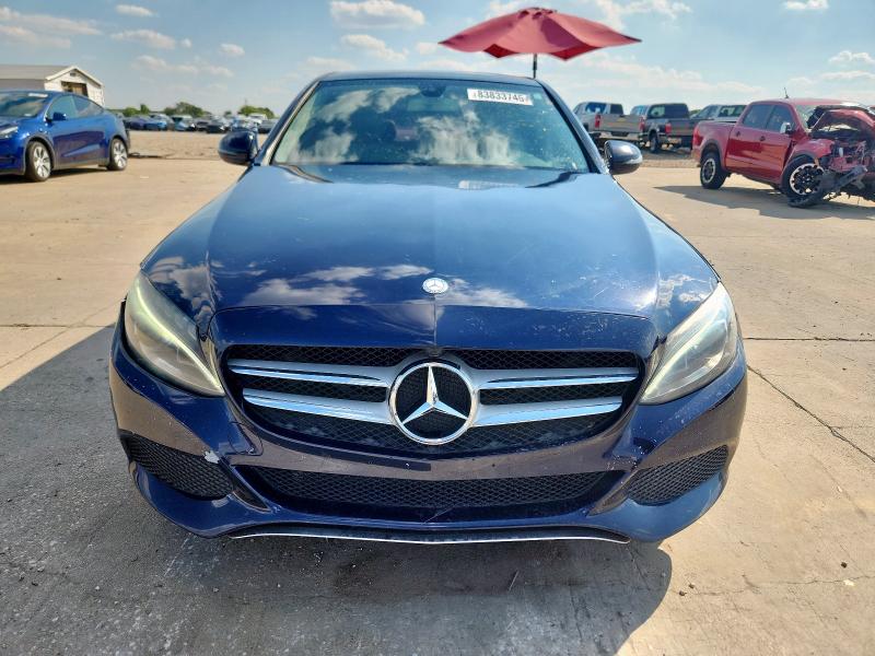 55SWF4JB4GU160764 - 2016 MERCEDES-BENZ C 300 BLUE photo 5