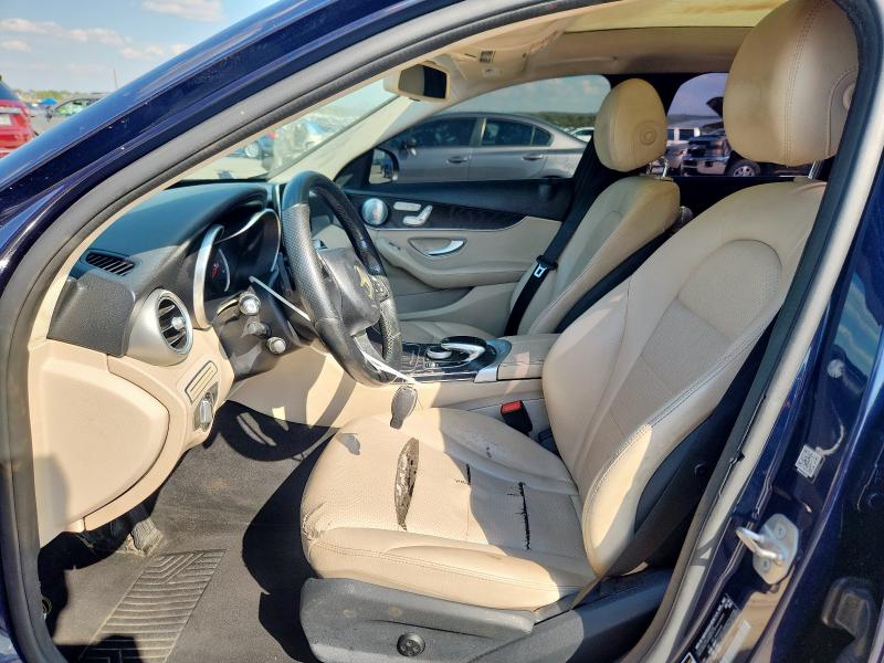 55SWF4JB4GU160764 - 2016 MERCEDES-BENZ C 300 BLUE photo 7