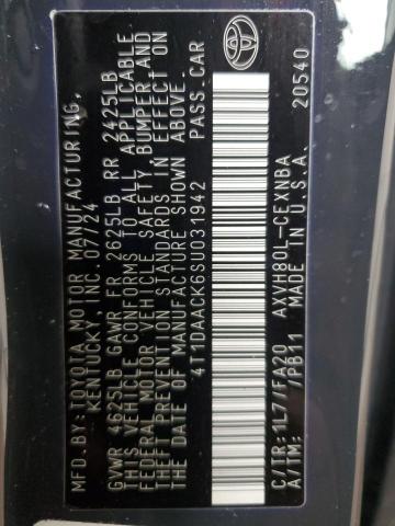 4T1DAACK6SU031942 - 2025 TOYOTA CAMRY XSE 灰色 照片 13