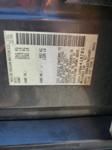 1N4AL2AP6AN418785 - 2010 NISSAN ALTIMA BASE GRAY photo 12