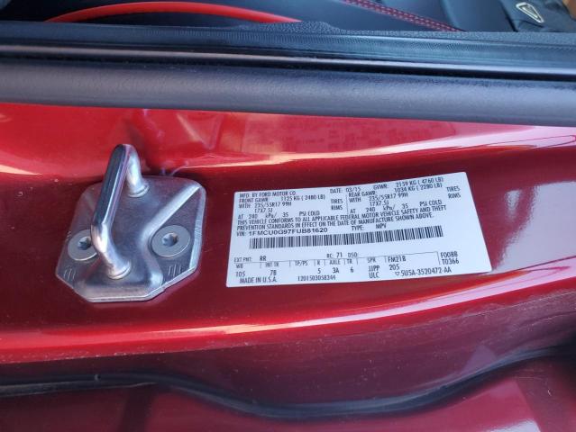 1FMCU0G97FUB81620 - 2015 FORD ESCAPE SE Қызыл фото 13