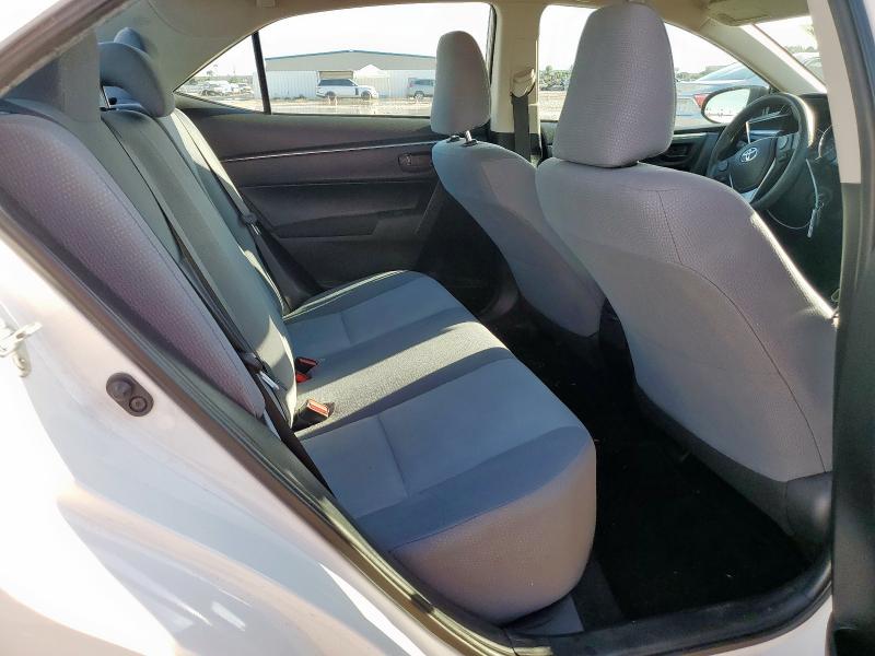 2T1BURHE7EC074501 - 2014 TOYOTA COROLLA L WHITE photo 10