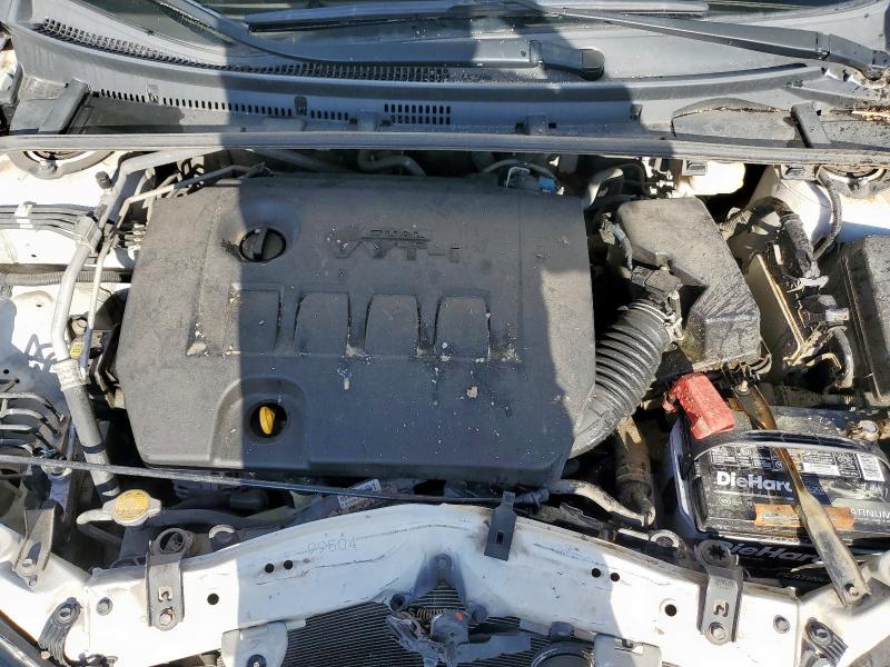 2T1BURHE7EC074501 - 2014 TOYOTA COROLLA L WHITE photo 11