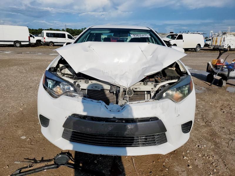 2T1BURHE7EC074501 - 2014 TOYOTA COROLLA L WHITE photo 5