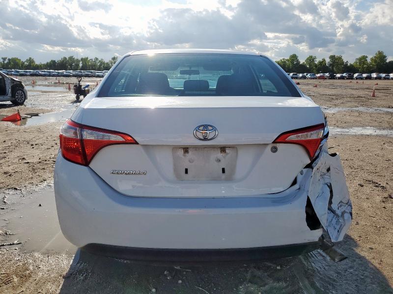 2T1BURHE7EC074501 - 2014 TOYOTA COROLLA L WHITE photo 6
