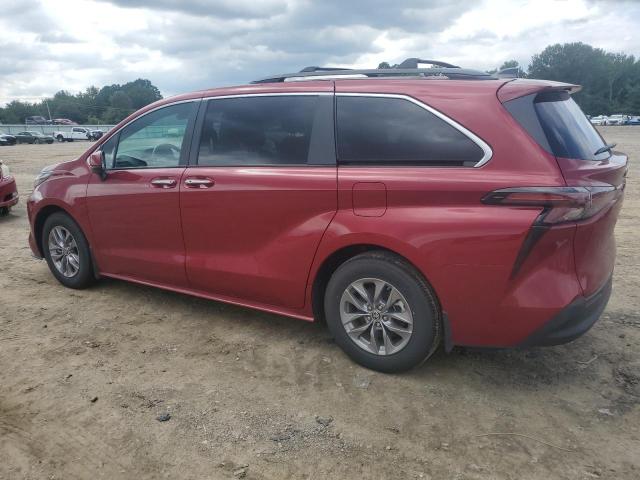 5TDYRKEC1RS188674 - 2024 TOYOTA SIENNA XLE ბურგუნდია ფოტო 2