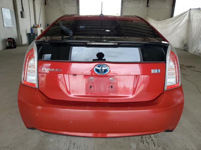 JTDKN3DU6D5684747 - 2013 TOYOTA PRIUS RED photo 6