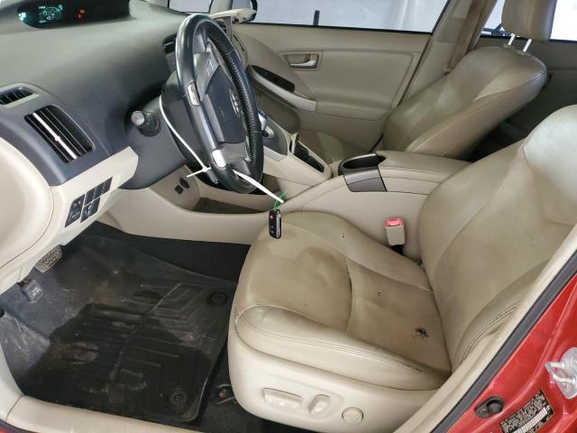 JTDKN3DU6D5684747 - 2013 TOYOTA PRIUS RED photo 7