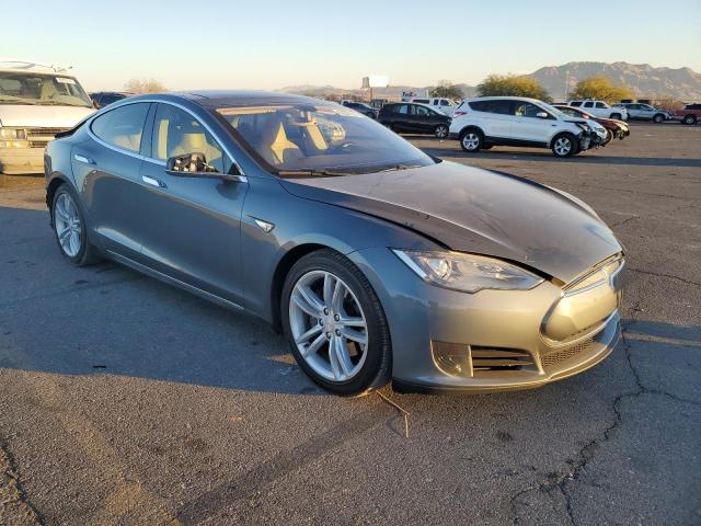 5YJSA1AG6DFP08770 - 2013 TESLA MODEL S GRAY photo 4