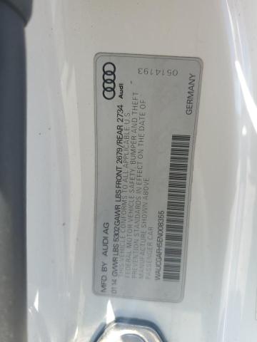 WAUCGAFH5EN008355 - 2014 AUDI S5 PREMIUM PLUS Weiß Foto 12
