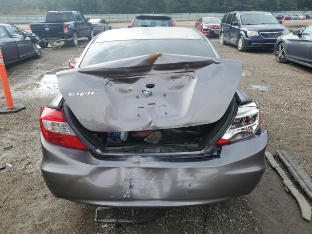 2HGFB2F59CH602979 - 2012 HONDA CIVIC LX GRAY photo 6