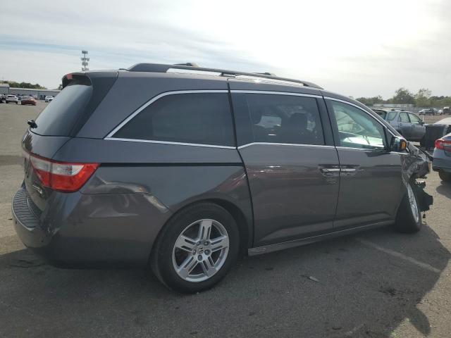 5FNRL5H99DB079562 - 2013 HONDA ODYSSEY TOURING GRAY photo 3