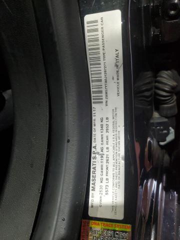 ZAM57YTA0J1287271 - 2018 MASERATI GHIBLI S BLACK photo 13