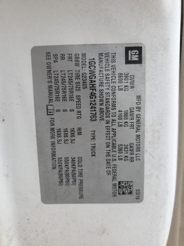 1GCWGAHF4G1241763 - 2016 CHEVROLET EXPRESS G2 WHITE photo 14