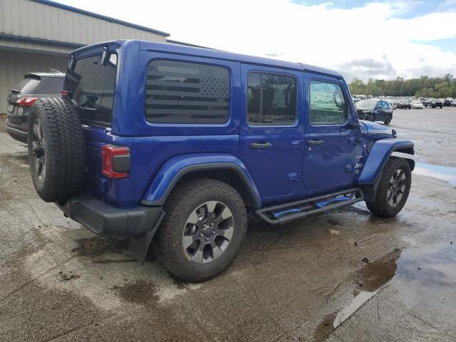1C4HJXEG3JW243797 - 2018 JEEP WRANGLER U SAHARA Կապույտ լուսանկար 3