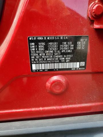 3CZRU5H31HG701686 - 2017 HONDA HR-V LX RED photo 14