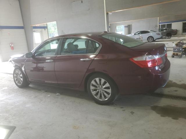 1HGCR2F85DA121684 - 2013 HONDA ACCORD EXL BURGUNDY photo 2