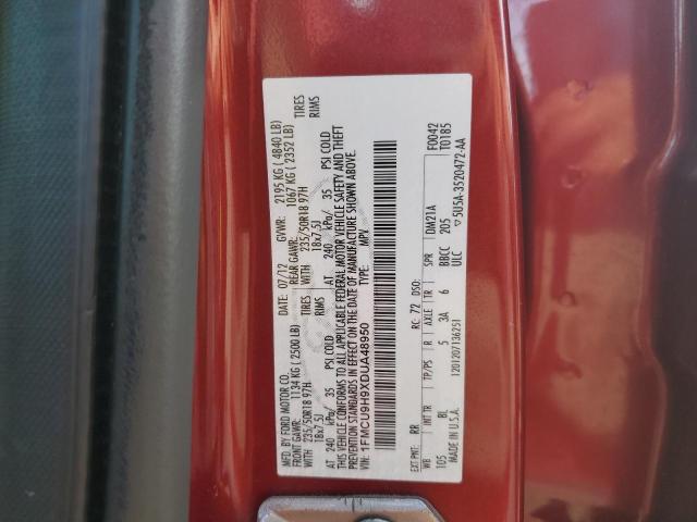 1FMCU9H9XDUA48950 - 2013 FORD ESCAPE SEL RED photo 13