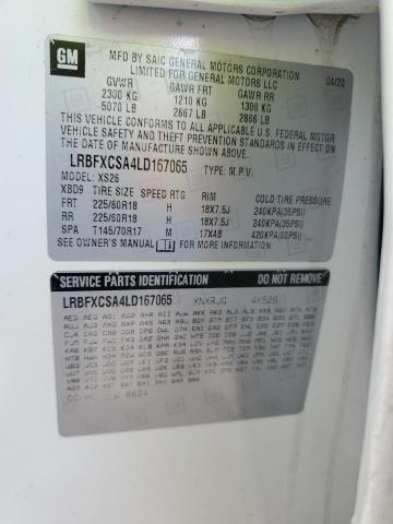 LRBFXCSA4LD167065 - 2020 BUICK ENVISION ESSENCE Ağ foto 13