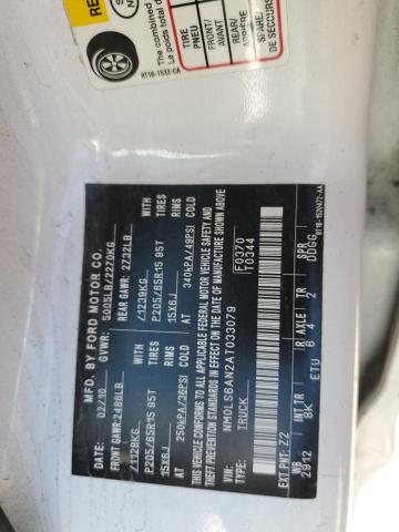 NM0LS6AN2AT033079 - 2010 FORD TRANSIT CO XL Ağ foto 13