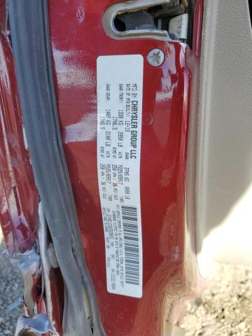 2C4RC1CGXER238531 - 2014 CHRYSLER TOWN & COU TOURING L BURGUNDY photo 13