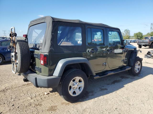 1C4BJWDG8FL599771 - 2015 JEEP WRANGLER U SPORT GREEN photo 3