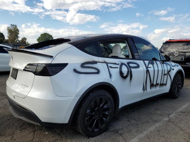 5YJYGDEE1LF048848 - 2020 TESLA MODEL Y Biały zdjęcie 3