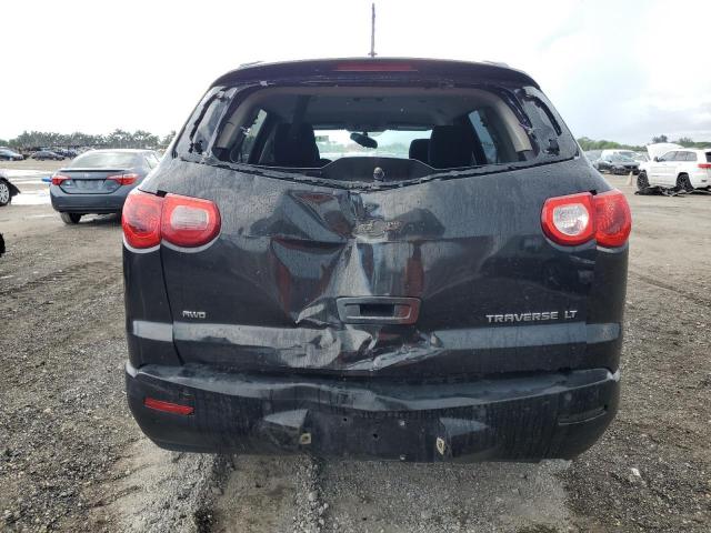 1GNKVGEDXBJ245326 - 2011 CHEVROLET TRAVERSE LT BLACK photo 6