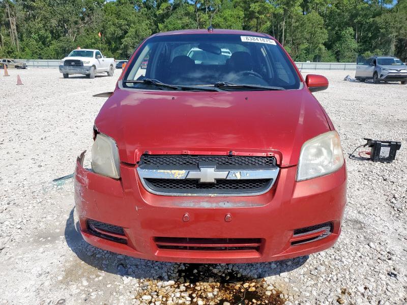 KL1TD5DE8AB125197 - 2010 CHEVROLET AVEO LS Կարմիր լուսանկար 5