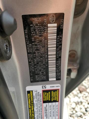 4T1B61HK3JU120108 - 2018 TOYOTA CAMRY XSE ვერცხლისფერი ფოტო 13