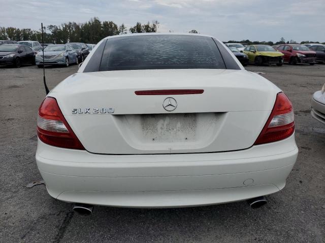 WDBWK54F26F090871 - 2006 MERCEDES-BENZ SLK 280 WHITE photo 6