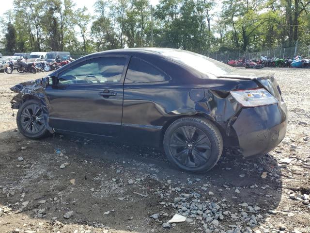 2HGFG12639H504694 - 2009 HONDA CIVIC LX BLACK photo 2