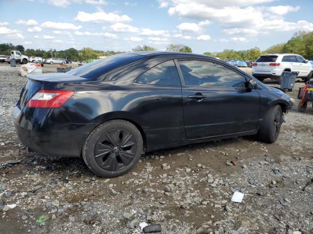 2HGFG12639H504694 - 2009 HONDA CIVIC LX BLACK photo 3
