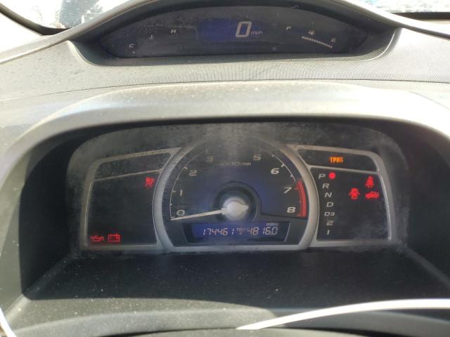 2HGFG12639H504694 - 2009 HONDA CIVIC LX BLACK photo 9