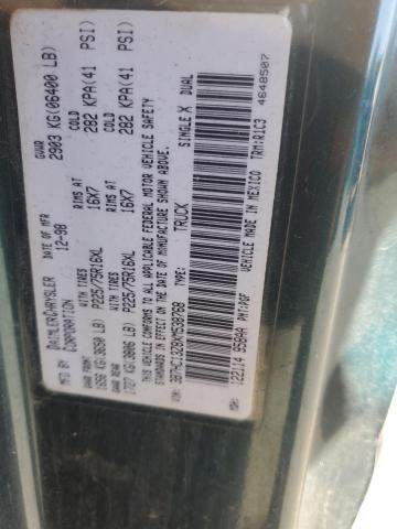 3B7HC13Z8XM538768 - 1999 DODGE RAM 1500 GREEN photo 12