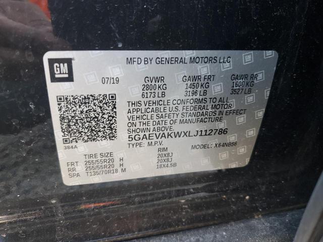 5GAEVAKWXLJ112786 - 2020 BUICK ENCLAVE ESSENCE 黑色 照片 13