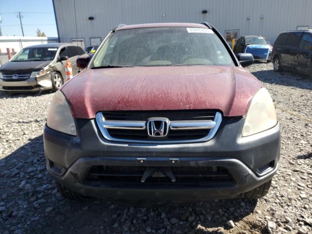 JHLRD78892C025479 - 2002 HONDA CR-V EX RED photo 5