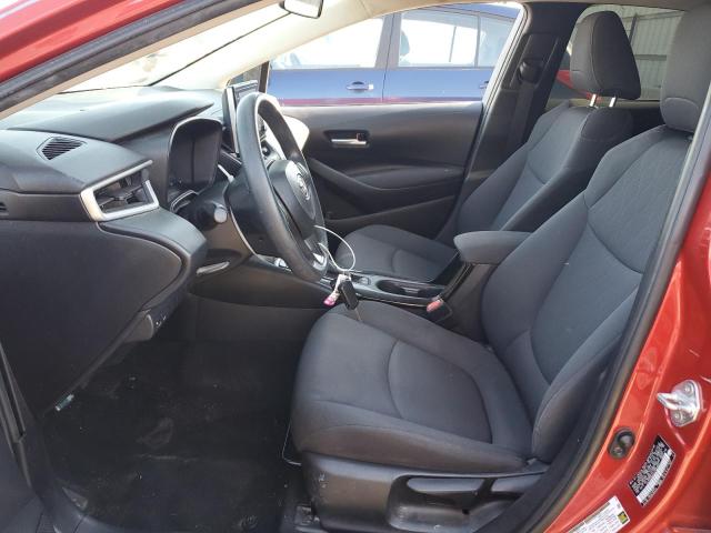 5YFEPRAE3LP099827 - 2020 TOYOTA COROLLA LE Rojo foto 7