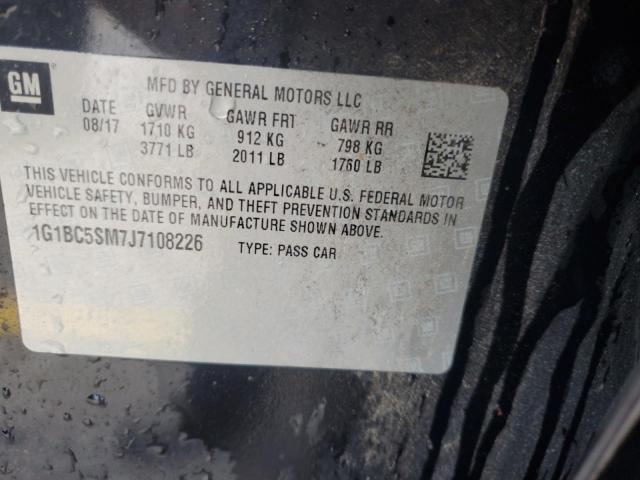 1G1BC5SM7J7108226 - 2018 CHEVROLET CRUZE LS Қара фото 12