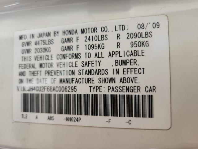 JH4CU2F68AC006295 - 2010 ACURA TSX Blanc photo 13