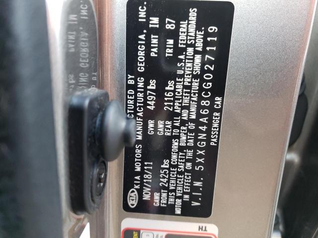 5XXGN4A68CG027119 - 2012 KIA OPTIMA EX SILVER photo 12