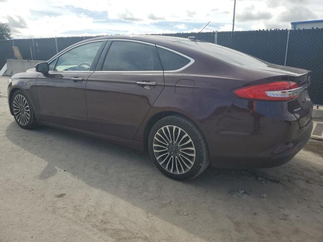 3FA6P0HD1HR299710 - 2017 FORD FUSION SE BURGUNDY photo 2
