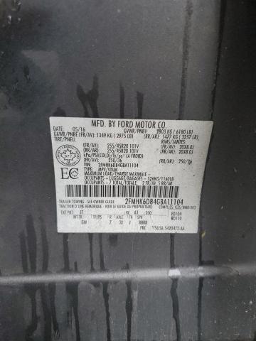 2FMHK6D84GBA11104 - 2016 FORD FLEX LIMITED გრაფიტი ფოტო 13