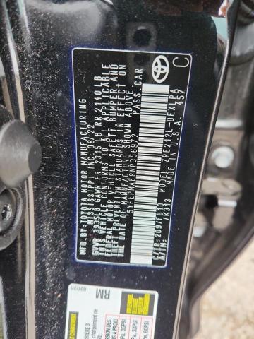 5YFEPMAE8NP356972 - 2022 TOYOTA COROLLA LE BLACK photo 12