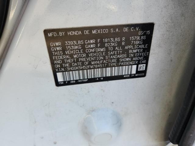 3HGGK5H52FM784517 - 2015 HONDA FIT LX 白色 照片 12