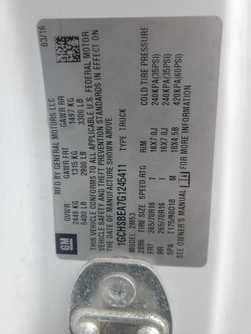 1GCHSBEA7G1245411 - 2016 CHEVROLET COLORADO WHITE photo 12