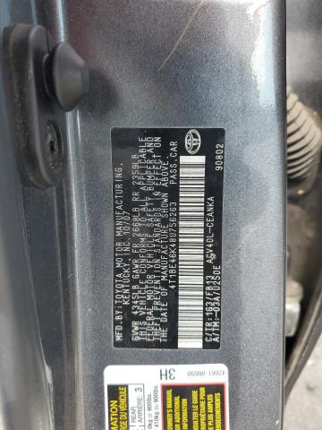 4T1BE46K48U756263 - 2008 TOYOTA CAMRY CE ნაცრისფერი ფოტო 12