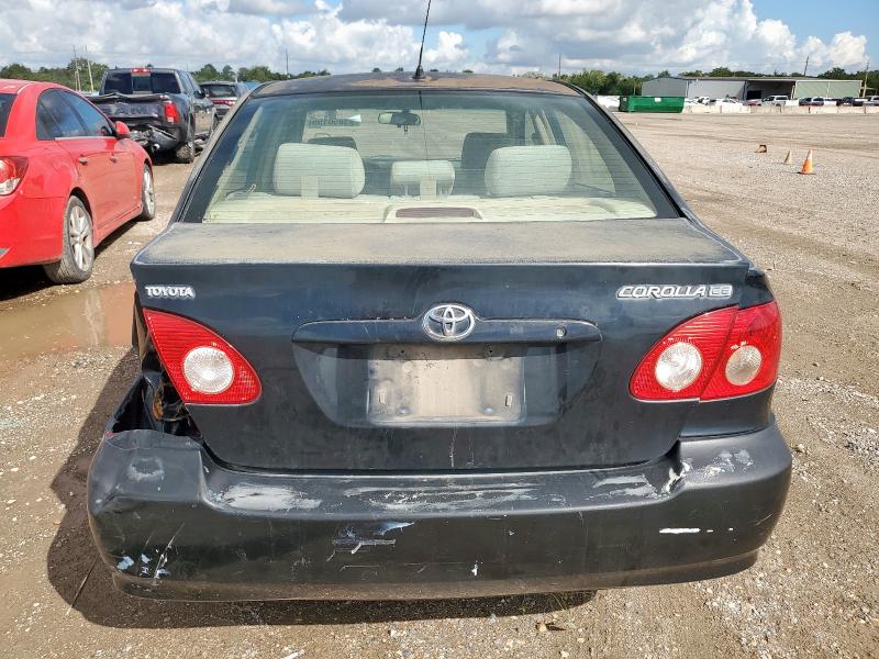 1NXBR32E18Z012568 - 2008 TOYOTA COROLLA CE BLACK photo 6