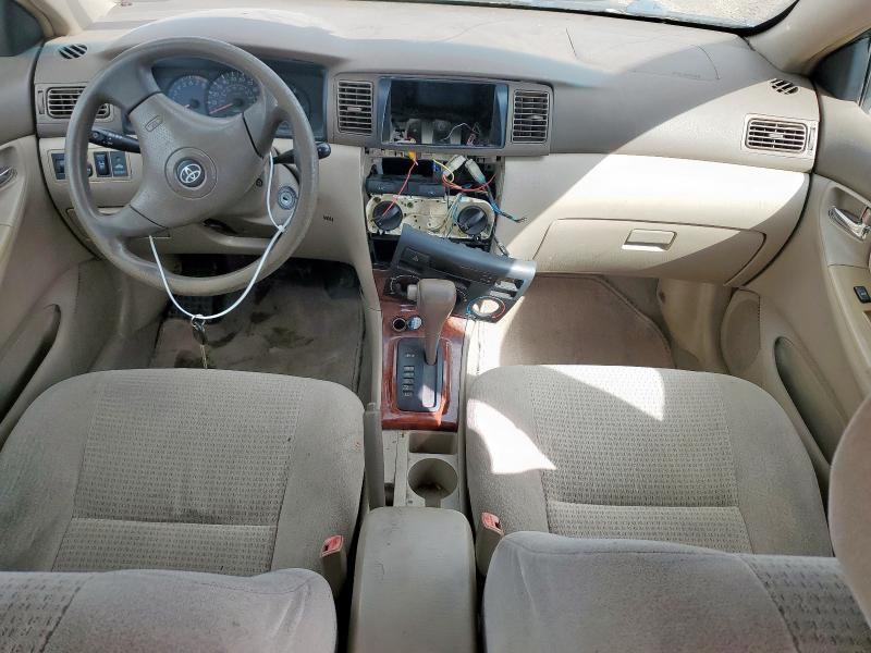 1NXBR32E18Z012568 - 2008 TOYOTA COROLLA CE BLACK photo 8